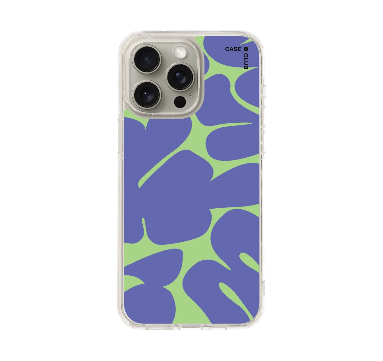 purple & green leaf pattern